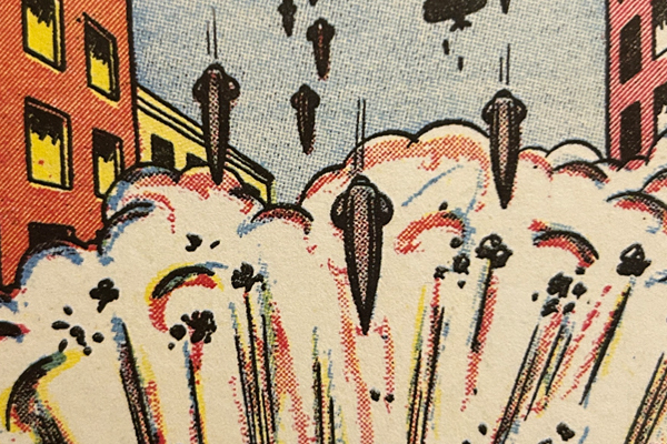 fletcher hanks disaster: bombs on city